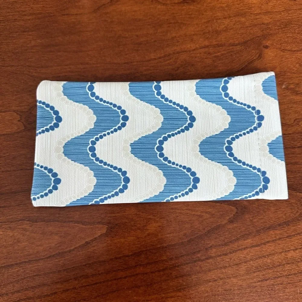 New Soft Canvas Glasses Case Pouch. Snap Closure. Soft interior